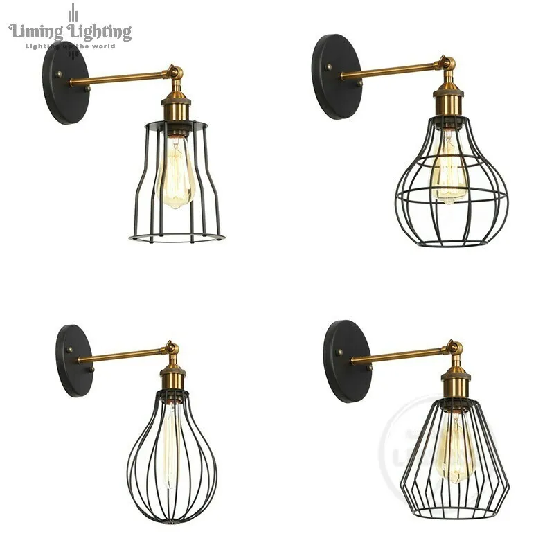 Modern Cage Retro Loft Style Edison Vintage Wall Light Fixtures Home Lighting Industrial Wall Lamp,Wall Sconce Lamparas De Pared
Modern Cage Retro Loft Style Edison Vintage Wall Light Fixtures Home Lighting Industrial Wall Lamp,Wall Sconce Lamparas De Pared