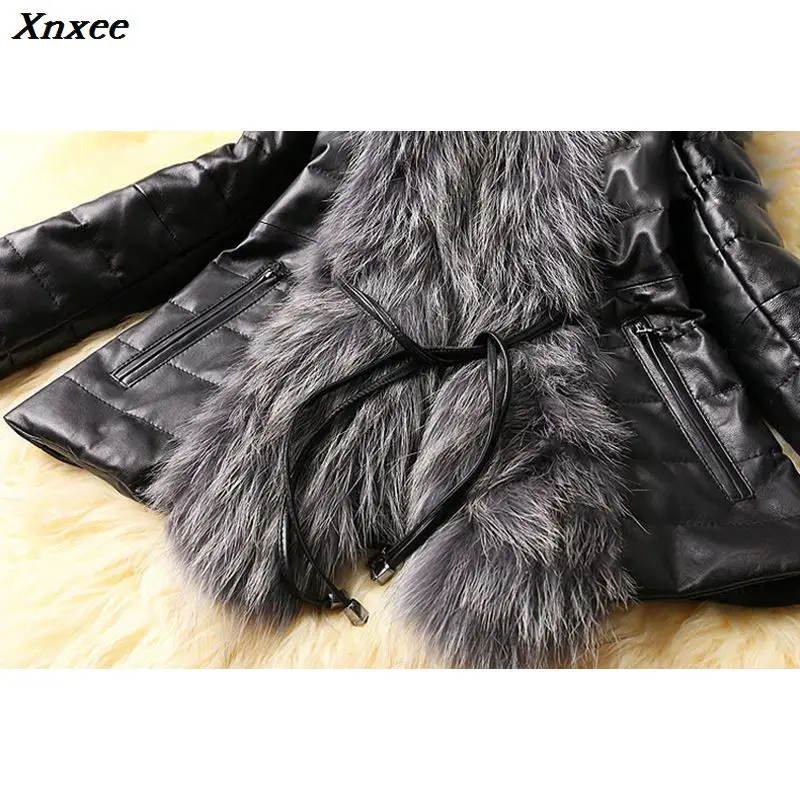 Xnxee PU Leather Faux Fur Women Winter Coat Casual Plus Size Short Fluffy Coat Female Faux Fur Collar Jacket Coat casaco
Xnxee PU Leather Faux Fur Women Winter Coat Casual Plus Size Short Fluffy Coat Female Faux Fur Collar Jacket Coat casaco