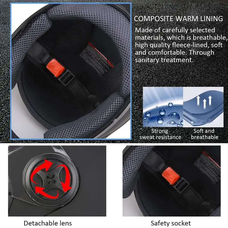Motorcycle Helmet Full Face Helmet Male Electric Car Helmet Female Winter Warm Full-Covering Battery Vehicle Anti-Fog Helmet
Motorcycle Helmet Full Face Helmet Male Electric Car Helmet Female Winter Warm Full-Covering Battery Vehicle Anti-Fog Helmet