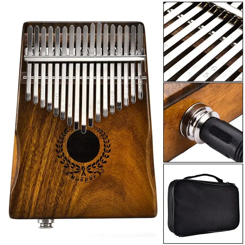 Acacia 17 Keys EQ Kalimba Solid Acacia Thumb Piano Link Speaker Electric Pickup With Bag Cable
Acacia 17 Keys EQ Kalimba Solid Acacia Thumb Piano Link Speaker Electric Pickup With Bag Cable