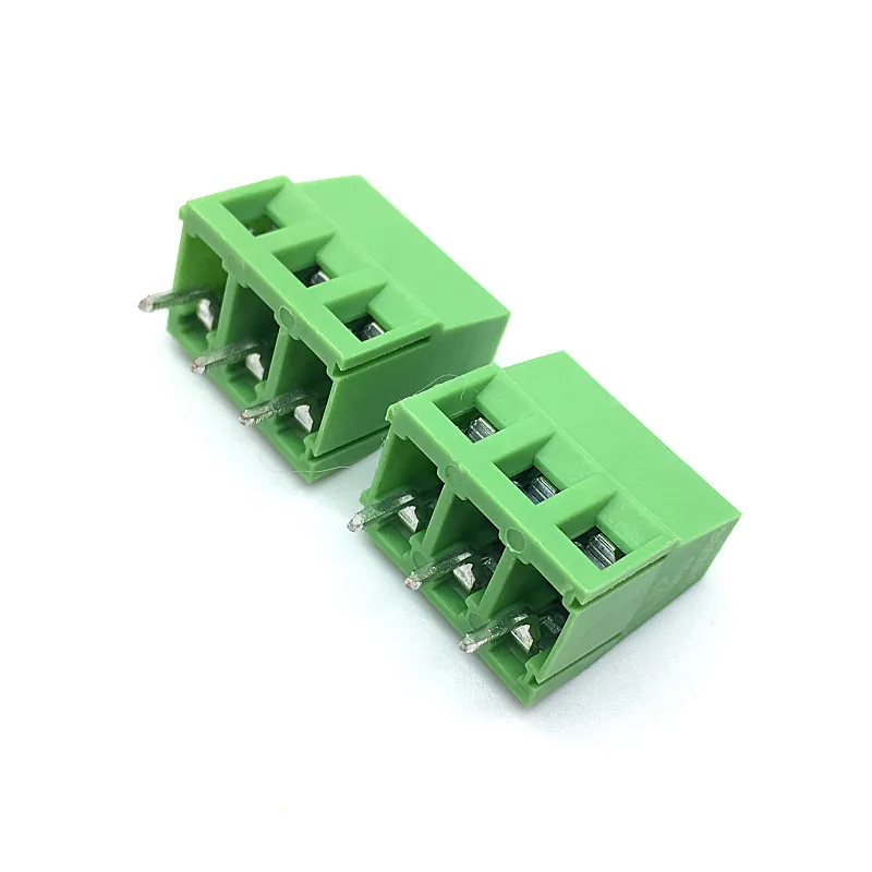 100 шт./лот KF128 5 0 мм 3Pin PCB винт Соединительный клеммный блок разъемов 300V 10A 3P