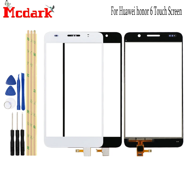 Mcdark для Huawei honor 6 Высокое качество Переднее стекло Тач скрин мобильный телефон