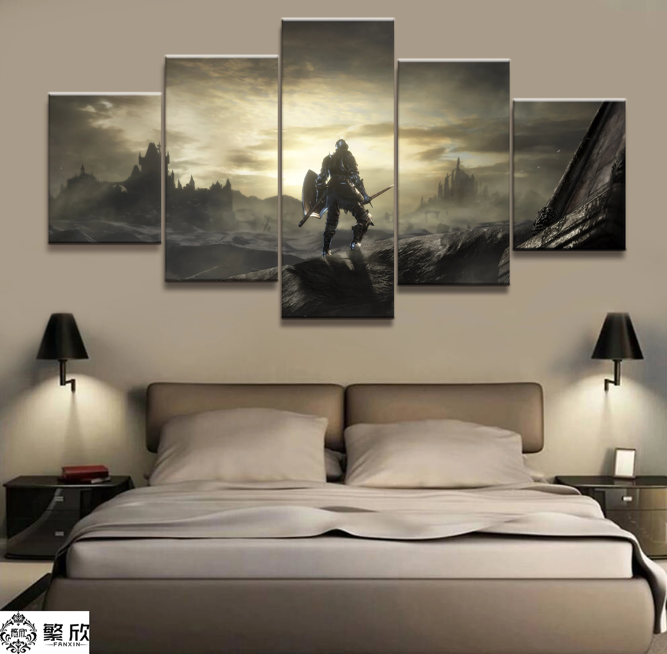 5 Panel Dark Souls Game Canvas Swordsman Printed Painting Living Room Wall Game Decor Picture Artworks Poster Canvas Wholesale
5 Panel Dark Souls Game Canvas Swordsman Printed Painting Living Room Wall Game Decor Picture Artworks Poster Canvas Wholesale