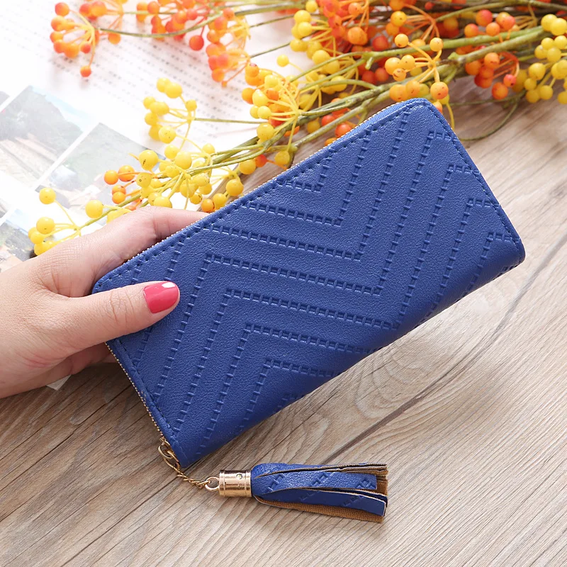 Women Long Wallet PU Leather Wallets Tassel Purse With Zipper Card Holder Long Purse Clutch 150PCS/lot
Women Long Wallet PU Leather Wallets Tassel Purse With Zipper Card Holder Long Purse Clutch 150PCS/lot