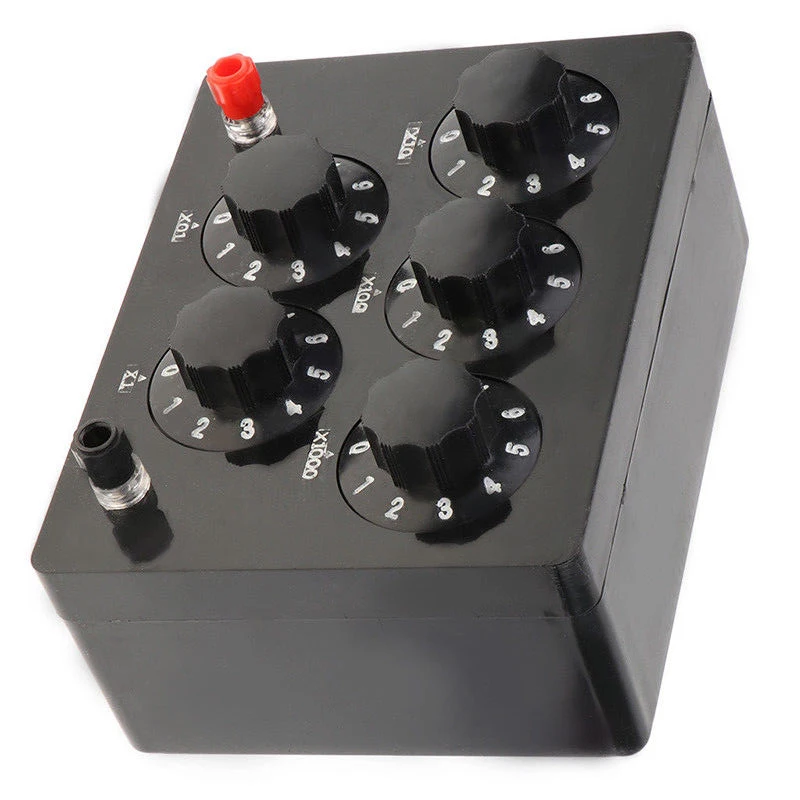 Resistance Decade Box 165X125X60mm Variable Decade Resistor Resistance Box 0-9999.9 Ohm For Physical Teaching
Resistance Decade Box 165X125X60mm Variable Decade Resistor Resistance Box 0-9999.9 Ohm For Physical Teaching