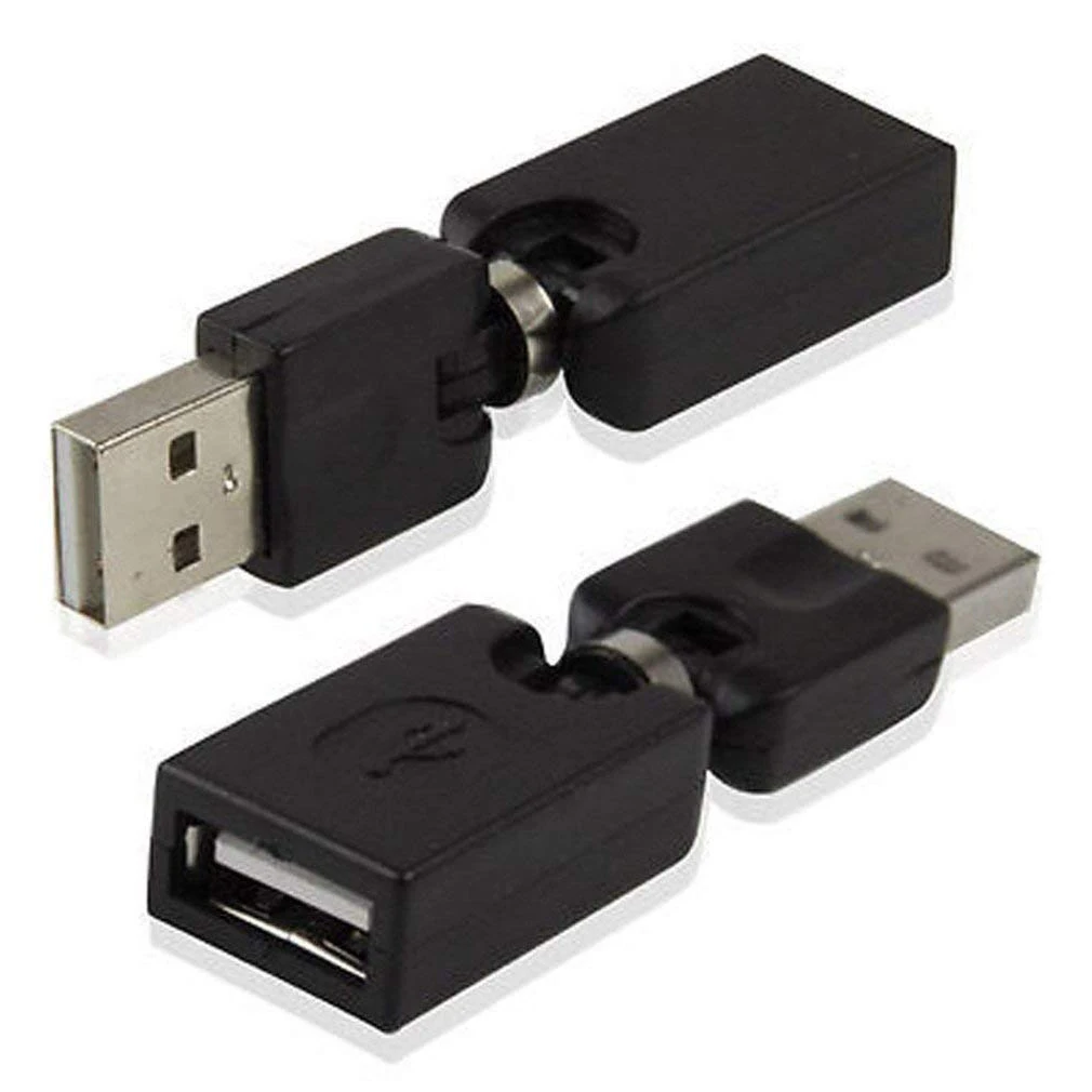Полный вращающийся и поворотный Поворот USB 2 0 Тип A для типа Женский адаптер с