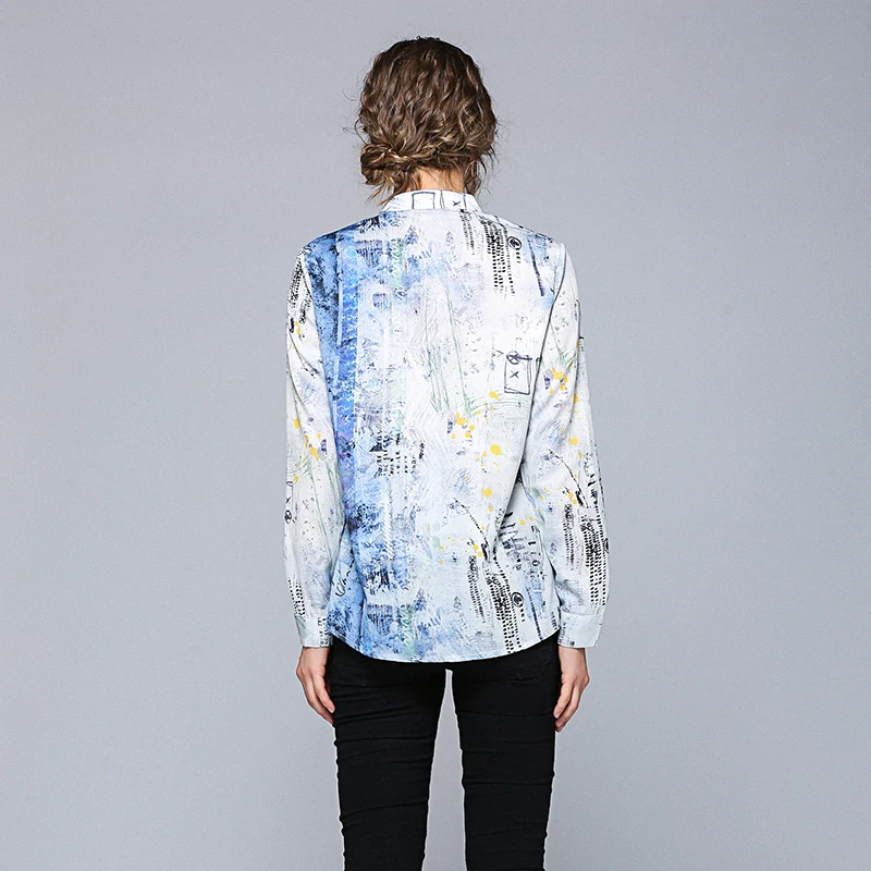New women's loose print top stand collar fashion casual shirt Blouse Designer Runway Animal Printed Bow OL Shirts
New women's loose print top stand collar fashion casual shirt Blouse Designer Runway Animal Printed Bow OL Shirts