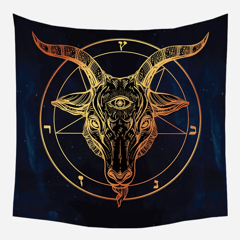 Ouija House Witchcraft Tapestry Hebrew Ayin Psychedelic Astrology Goat Totem Boho Decor Prophet Divination Wall Hanging Blanket
Ouija House Witchcraft Tapestry Hebrew Ayin Psychedelic Astrology Goat Totem Boho Decor Prophet Divination Wall Hanging Blanket