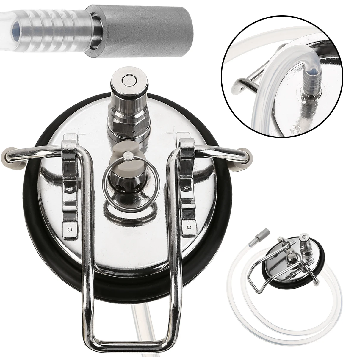 Stainless Steel Keg HomeBrew Carbonation Keg Lid With 0.5 Micron Diffusion Stone For Home Brew Supplies
Stainless Steel Keg HomeBrew Carbonation Keg Lid With 0.5 Micron Diffusion Stone For Home Brew Supplies