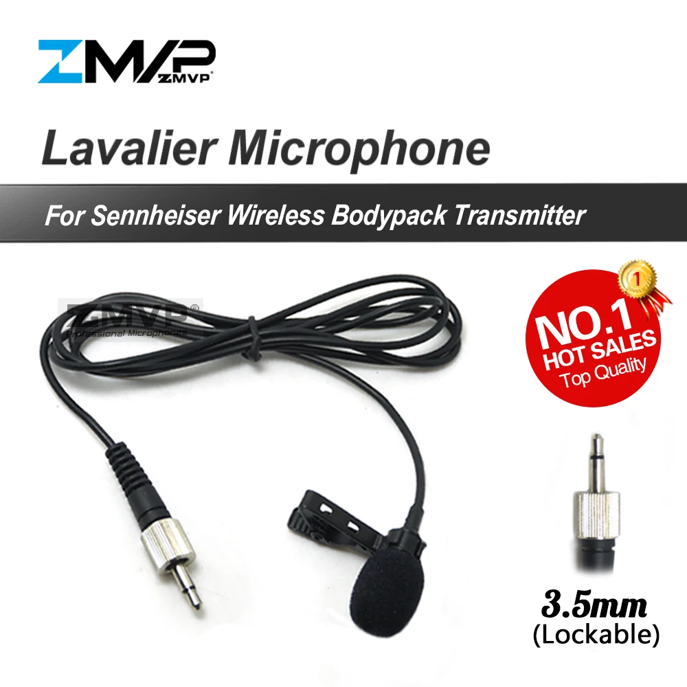 Professional Lavalier Lapel Tie Clip Mic Condenser Microphone For Sennheise Wireless BodyPack Transmitter 3.5 mm Jack Lockable
Professional Lavalier Lapel Tie Clip Mic Condenser Microphone For Sennheise Wireless BodyPack Transmitter 3.5 mm Jack Lockable
