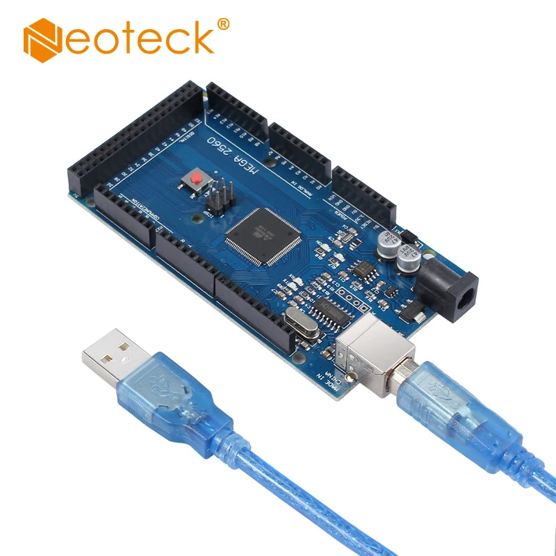 Neoteck 1 PCS 2560 R3 Mega2560 (ATmega2560-16AU CH340G) Board With USB Cable compatible for arduino
Neoteck 1 PCS 2560 R3 Mega2560 (ATmega2560-16AU CH340G) Board With USB Cable compatible for arduino