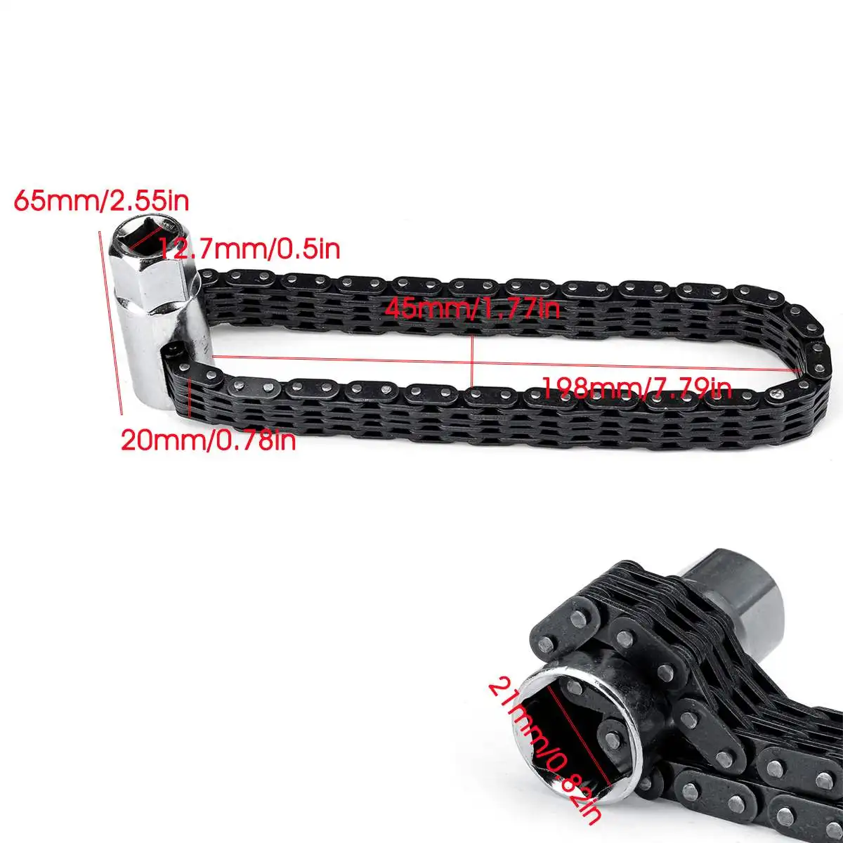 Car Key Chain Type Oil Filter Wrench with 1/2" Deep Socket for Most Light Trucks
Car Key Chain Type Oil Filter Wrench with 1/2" Deep Socket for Most Light Trucks