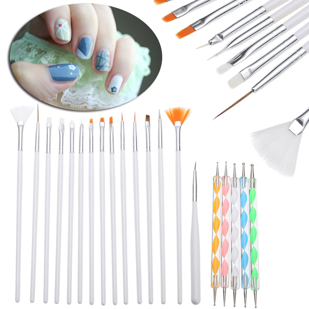 15pcs Nails Art Brushes Acrylic UV Gel DIY Pro Nail Art Painting Drawing Dotting Brush Pen Set Tool For Nail Salon Mayitr
15pcs Nails Art Brushes Acrylic UV Gel DIY Pro Nail Art Painting Drawing Dotting Brush Pen Set Tool For Nail Salon Mayitr
