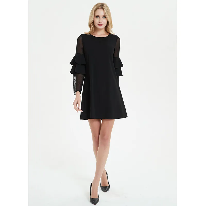 Uguest Women Black Dress Lace Ruffles Long Sleeve Sexy Lady Mini Dress Summer Beach Elegant Wear
Uguest Women Black Dress Lace Ruffles Long Sleeve Sexy Lady Mini Dress Summer Beach Elegant Wear
