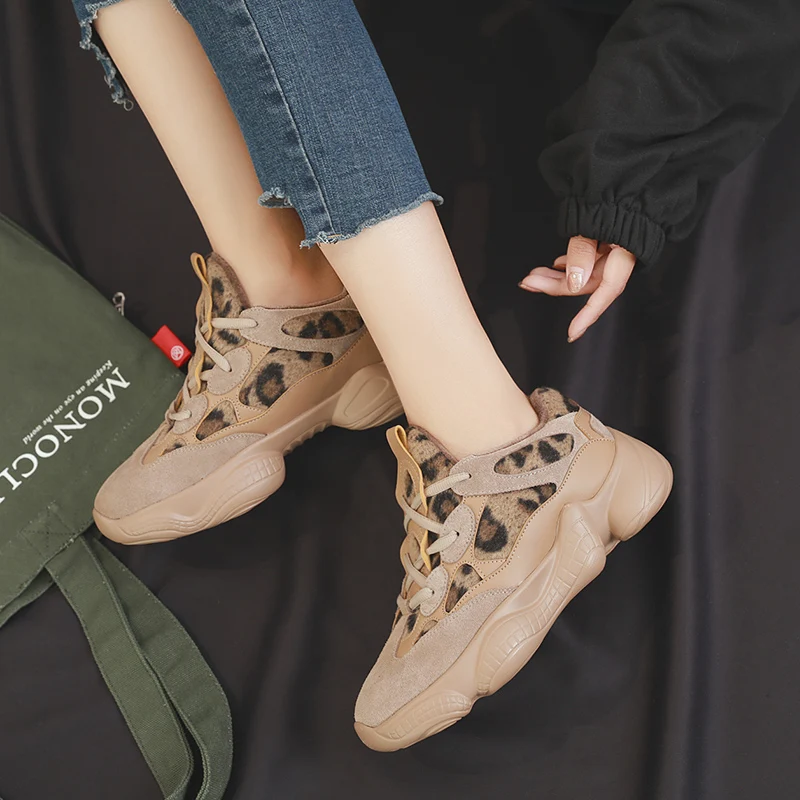 Женские кроссовки на платформе Ulzzang Dad повседневные парусиновые с высоким берцем