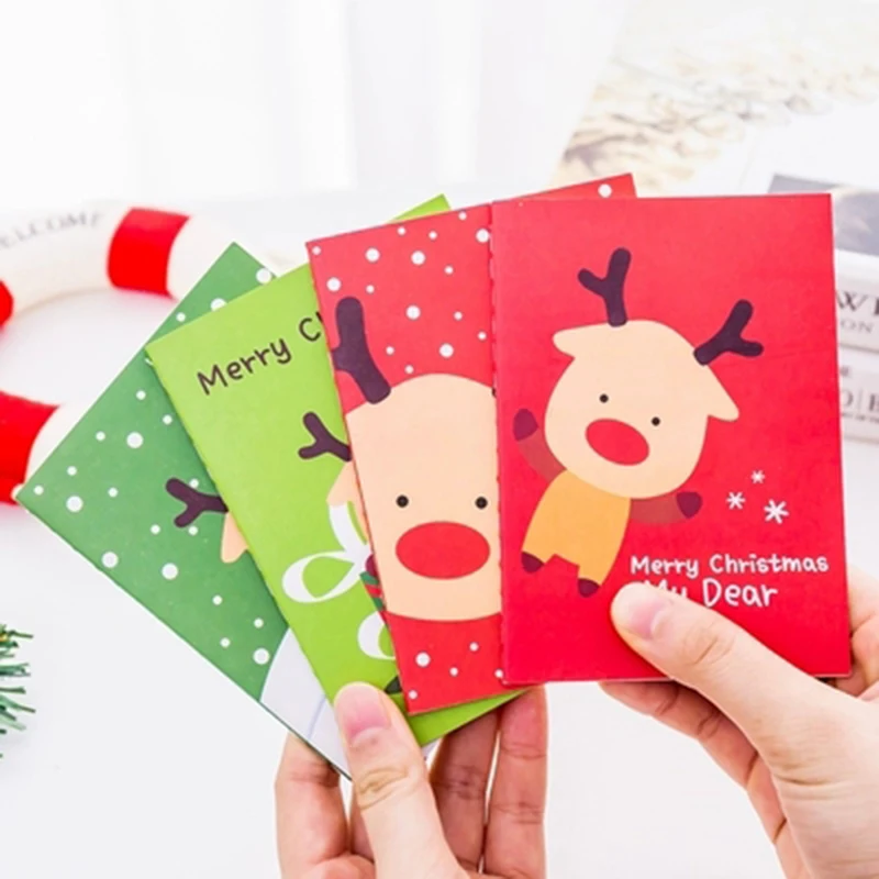 4 piece Card Christmas pass pocket notepad Christmas gift small book student prizes school supplies portable notebook
4 piece Card Christmas pass pocket notepad Christmas gift small book student prizes school supplies portable notebook