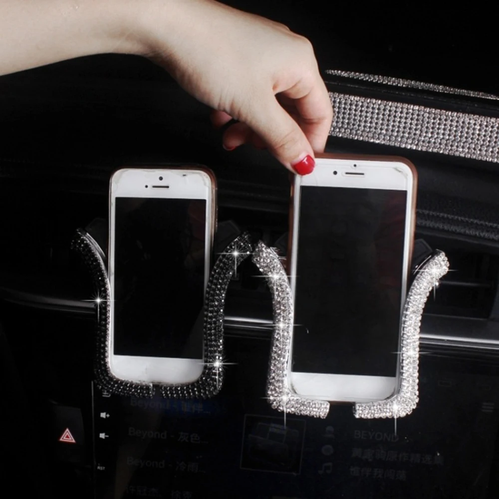 New Fashion 1pcs Universal Crystal Rhinestone Car Phone Holder Cell Phone Mount Clip Car Air Vent Bracket Car Accessories
New Fashion 1pcs Universal Crystal Rhinestone Car Phone Holder Cell Phone Mount Clip Car Air Vent Bracket Car Accessories