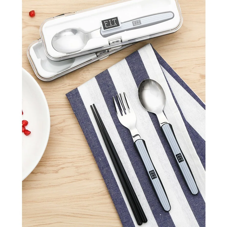 Portable Tableware Long Handle Chopsticks Spoon Suit Three Piece Set Student Stainless Steel Fork Adult
Portable Tableware Long Handle Chopsticks Spoon Suit Three Piece Set Student Stainless Steel Fork Adult