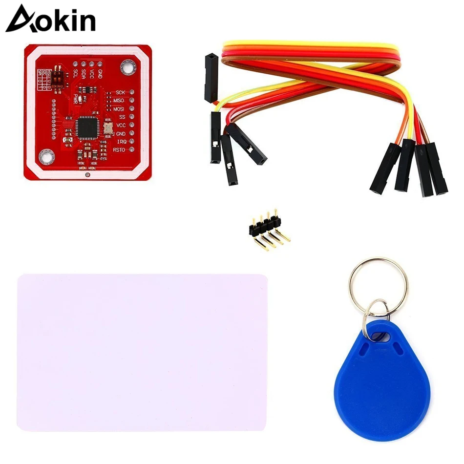 REES52 PN532 NFC NXP RFID Module V3 Kit Near Field Communication Reader I2C SPI HSU with S50 White Card Key Card for Arduino
REES52 PN532 NFC NXP RFID Module V3 Kit Near Field Communication Reader I2C SPI HSU with S50 White Card Key Card for Arduino