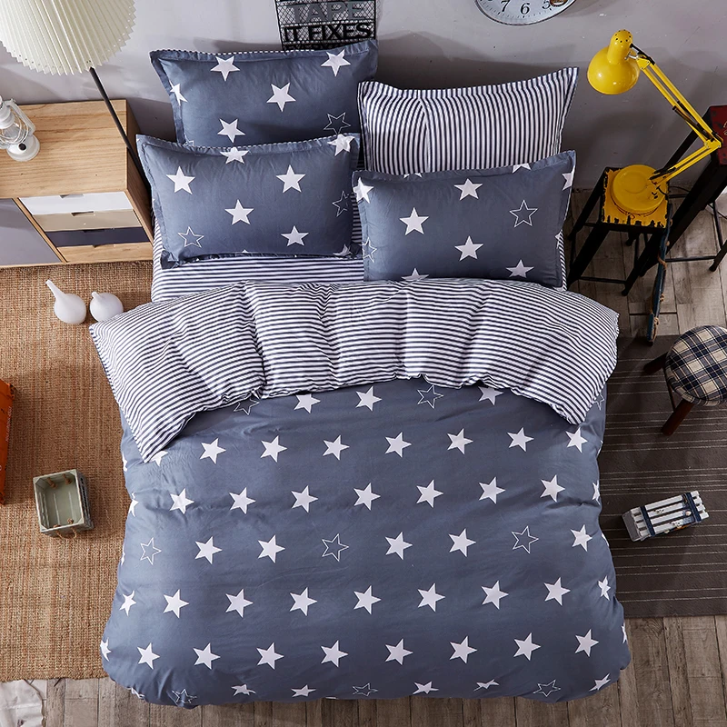 Bedding Sets White Star Clouds Plaid Twin/full/queen/kingsize Duvet Cover Sheet Pillowcase Bed Linen Bedclothe 70
Bedding Sets White Star Clouds Plaid Twin/full/queen/kingsize Duvet Cover Sheet Pillowcase Bed Linen Bedclothe 70