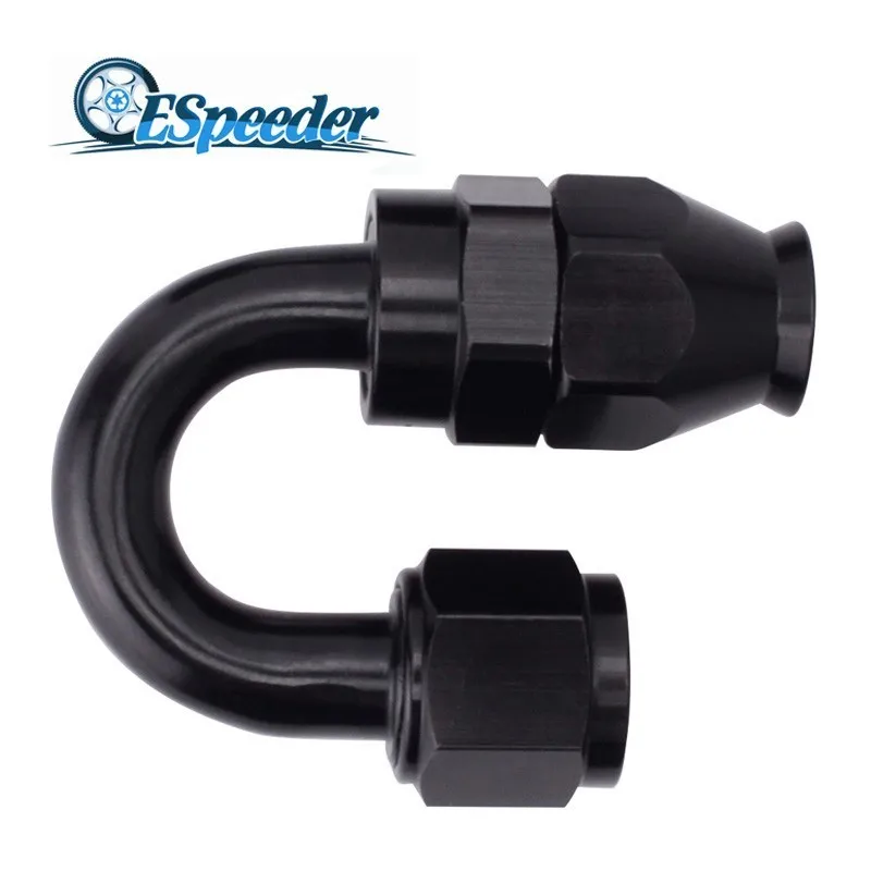 ESPEEDER AN PTFE Fitting Reusable Aluminum Alloy Adapter 0 45 90 180 Degree Hose End Black For PTFE Oil Fuel Line AN8
ESPEEDER AN PTFE Fitting Reusable Aluminum Alloy Adapter 0 45 90 180 Degree Hose End Black For PTFE Oil Fuel Line AN8