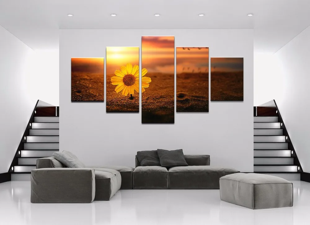Canvas Paintings Home Decor Prints Poster Frame For Living Room 5 Pieces Artistic In Sand Sunset Daisy Flower Pictures Wall Art
Canvas Paintings Home Decor Prints Poster Frame For Living Room 5 Pieces Artistic In Sand Sunset Daisy Flower Pictures Wall Art