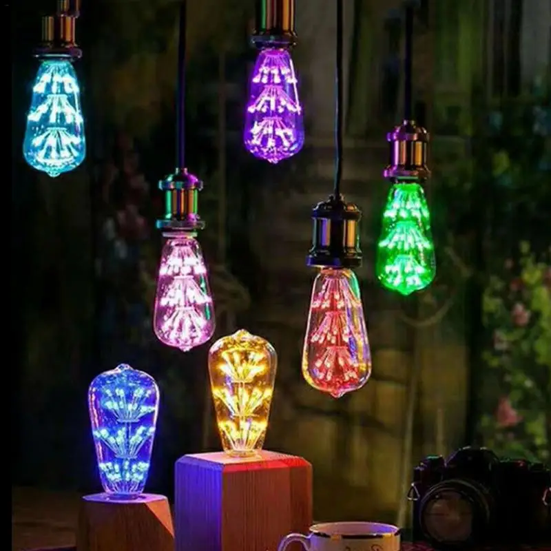 LED Sky Star Color Bulb3D ночник цветной ретро стеклянный ампул Рождественский домашний декор фейерверк
LED Sky Star Color Bulb3D ночник цветной ретро стеклянный ампул Рождественский домашний декор фейерверк