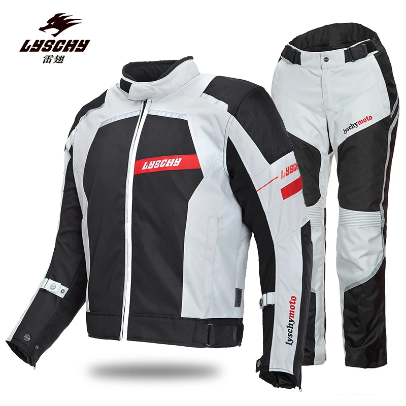 LYSCHY Windproof Motorcycle Jackets & Pants+CE Protection Pads Motocross Racing Motorcycle Suit Tourism Moto Gp Protective Gea
LYSCHY Windproof Motorcycle Jackets & Pants+CE Protection Pads Motocross Racing Motorcycle Suit Tourism Moto Gp Protective Gea