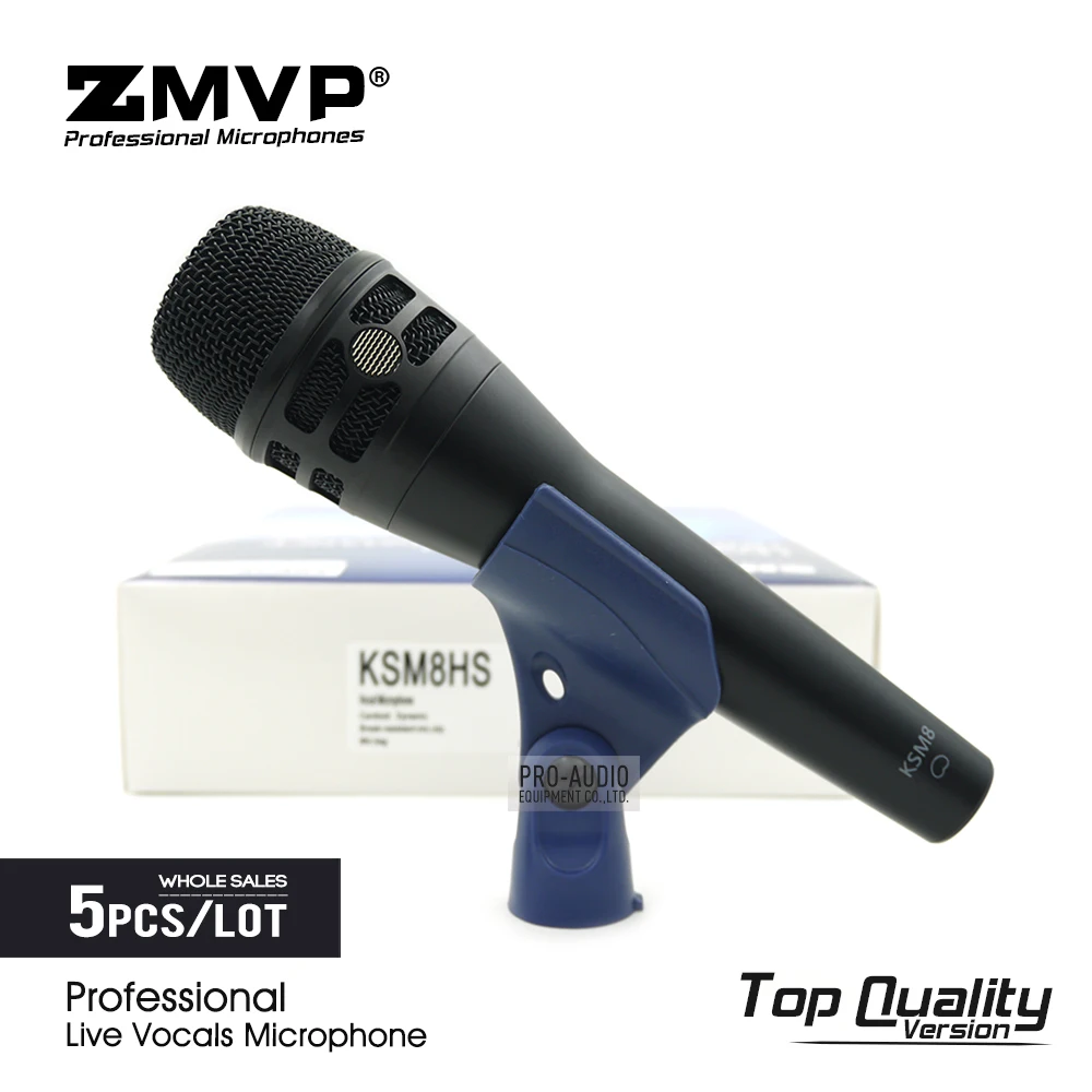 5pcs/lot Top Quality Professional Live Vocals KSM8HS Dynamic Wired Microphone Karaoke Super-Cardioid Stage Performance Mic
5pcs/lot Top Quality Professional Live Vocals KSM8HS Dynamic Wired Microphone Karaoke Super-Cardioid Stage Performance Mic