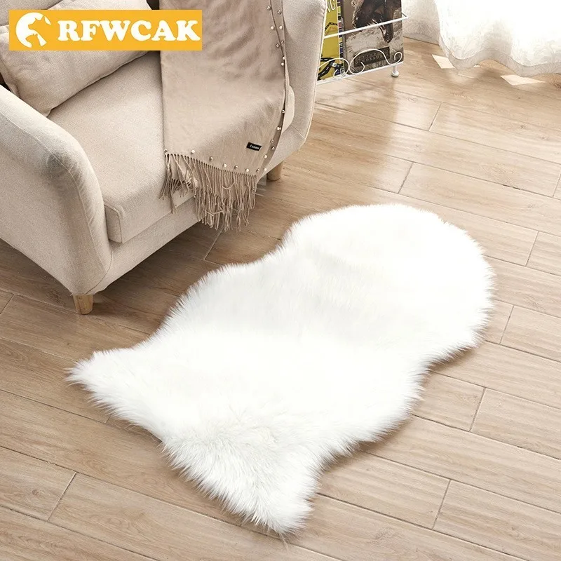 RFWCAK Fur Artificial Sheepskin Hairy Carpets For Living Room Bedroom Rug Skin Plain Fluffy Area Rugs Bedroom Faux Mat Tapete
RFWCAK Fur Artificial Sheepskin Hairy Carpets For Living Room Bedroom Rug Skin Plain Fluffy Area Rugs Bedroom Faux Mat Tapete