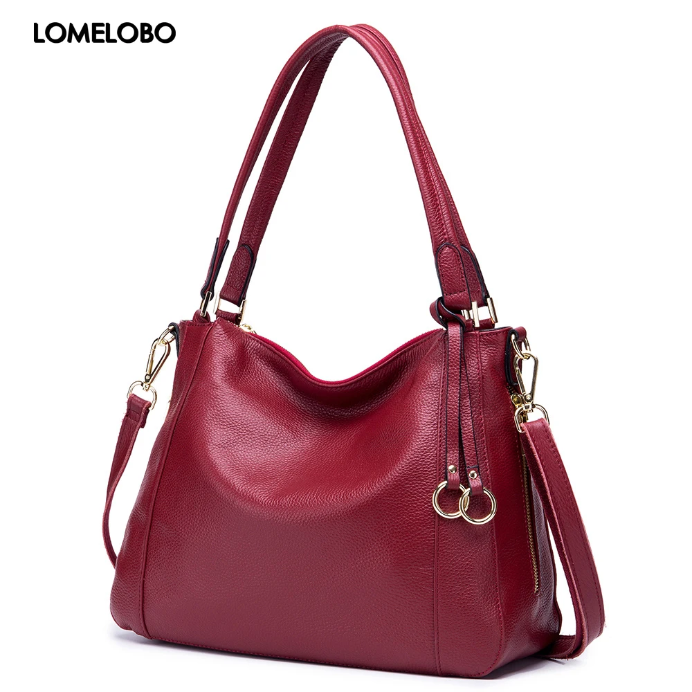 Lomelobo Women Genuine Leather Shoulder Bags Luxury Lady Fashion Litchi Pattern Casual Tote Female Handbags Girls Messenger Bags
Lomelobo Women Genuine Leather Shoulder Bags Luxury Lady Fashion Litchi Pattern Casual Tote Female Handbags Girls Messenger Bags