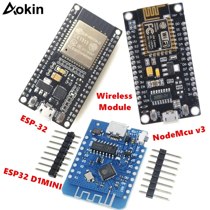 Wireless module NodeMcu v3 ESP32 D1MINI Lua WIFI development board ESP8266 with pcb Antenna and usb port ESP-12E CH340
Wireless module NodeMcu v3 ESP32 D1MINI Lua WIFI development board ESP8266 with pcb Antenna and usb port ESP-12E CH340