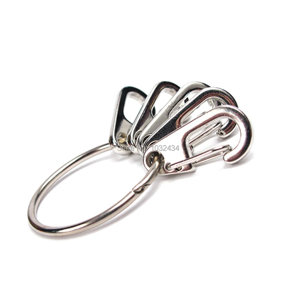 30 pcs/lot Stainless Steel Split Key chain Key Ring Clasps Clips Hook Clip Snap Key Chains
30 pcs/lot Stainless Steel Split Key chain Key Ring Clasps Clips Hook Clip Snap Key Chains