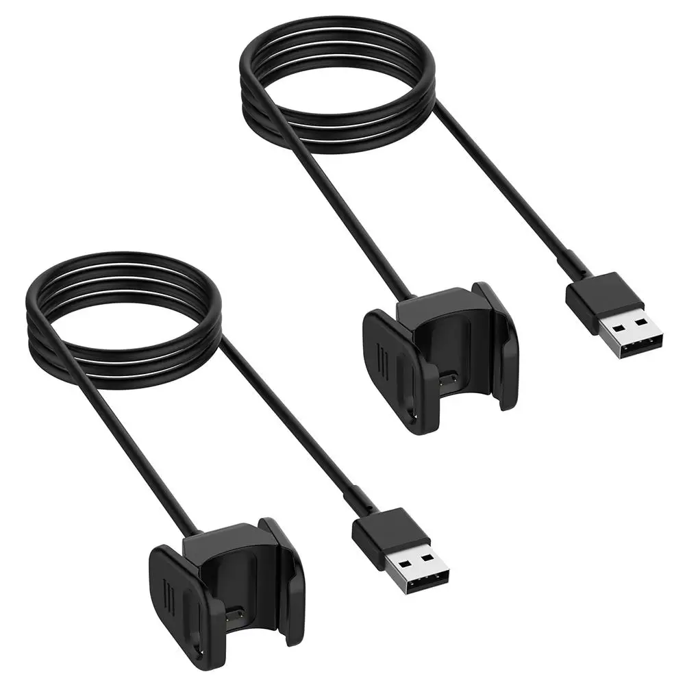 2 шт. Сменное зарядное устройство для Fitbit Charge 3 USB зарядный кабель зажим док