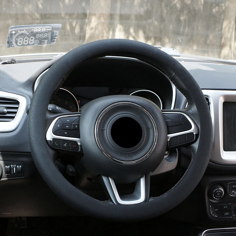 Чехол на руль автомобиля My Good для Jeep Compass Renegade Wrangler Grand Cherokee Renault Koleos Kadjar Samsung QM5 QM6 |
