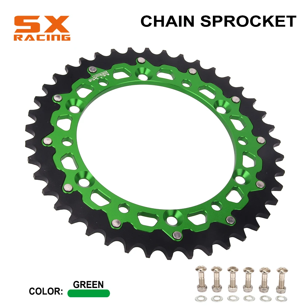 Мотоциклетная Задняя звездочка для KAWASAKI KDX KLX KX 125 200 250 500 650 KDX220R KX250F KX450F 42T 48T 49T 50T