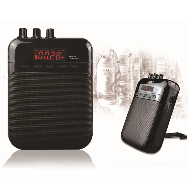 Portable Electric Guitar Bass USB Rechargeable Speaker Support TF Card Amp AG-03M 5W Multifunction Durable Recorder
Portable Electric Guitar Bass USB Rechargeable Speaker Support TF Card Amp AG-03M 5W Multifunction Durable Recorder