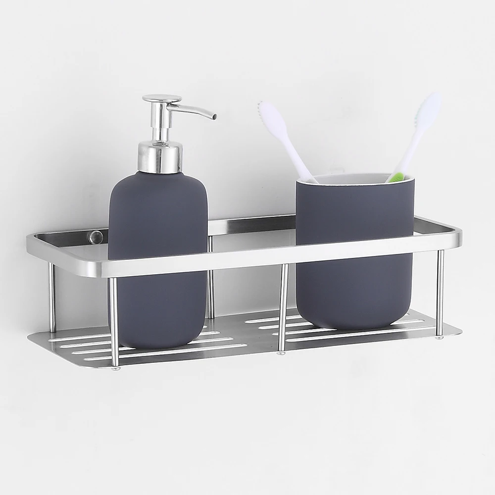 Practical Storage Shelf Bathroom Rack Holder Multifunctional Space Saving Wall-mounted Bathroom Organizer
Practical Storage Shelf Bathroom Rack Holder Multifunctional Space Saving Wall-mounted Bathroom Organizer