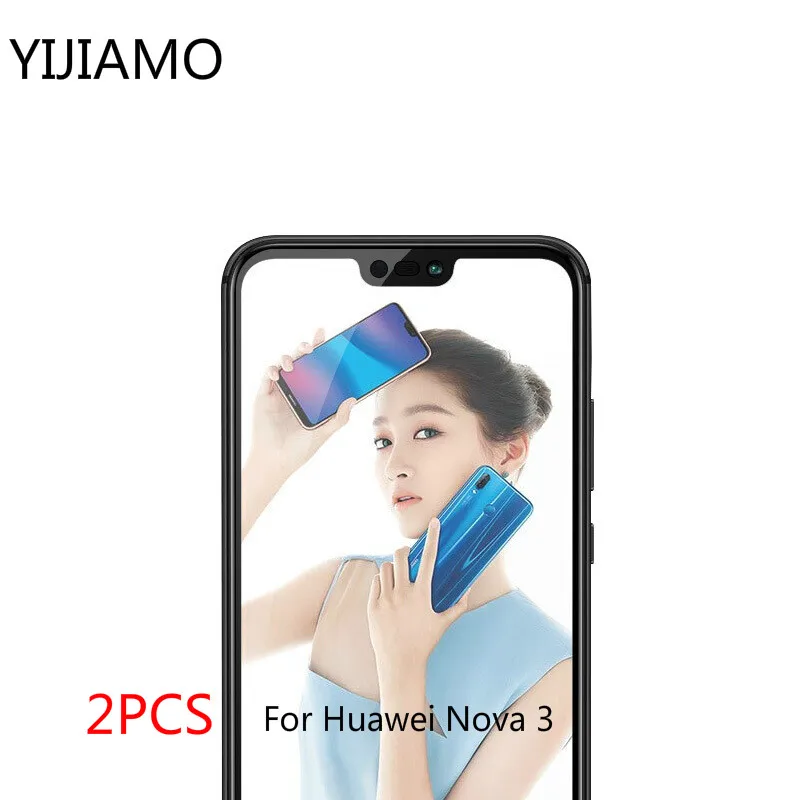 Закаленное защитное 3d стекло для Huawei Nova 3 полное покрытие твердость 9H Защитная