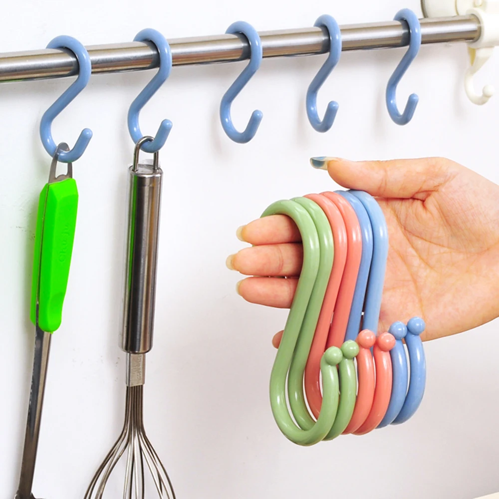 8Pcs S Shape Plastic Hooks Seamless Nail-free Hook Color Hook Kitchen Hanger Clothes Hook
8Pcs S Shape Plastic Hooks Seamless Nail-free Hook Color Hook Kitchen Hanger Clothes Hook
