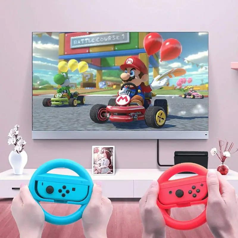 2 шт. рулевого колеса контроллеры ABS Материал игровой коммутатор контроллер Joy con