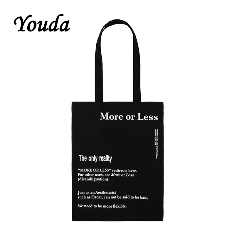Youda New Letters Printed Canvas Handbag Shopping Bag Simple Wild Tote Long Section of Street Shooting Students Shoulder Bag
Youda New Letters Printed Canvas Handbag Shopping Bag Simple Wild Tote Long Section of Street Shooting Students Shoulder Bag