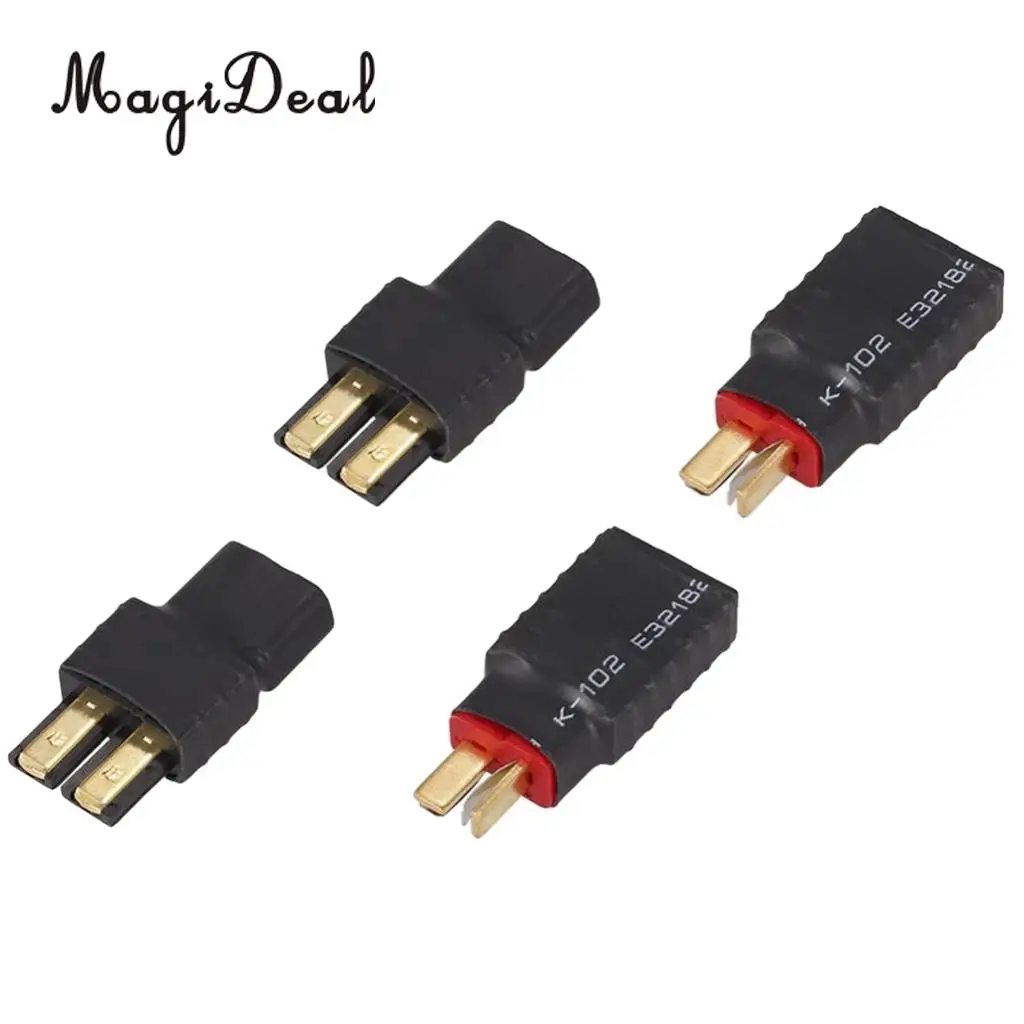 Professional 4Pcs Wireless Male Traxxas Female T-plug Deans Battery Connector Adapter for RC Car Battery Charge Parts
Professional 4Pcs Wireless Male Traxxas Female T-plug Deans Battery Connector Adapter for RC Car Battery Charge Parts
