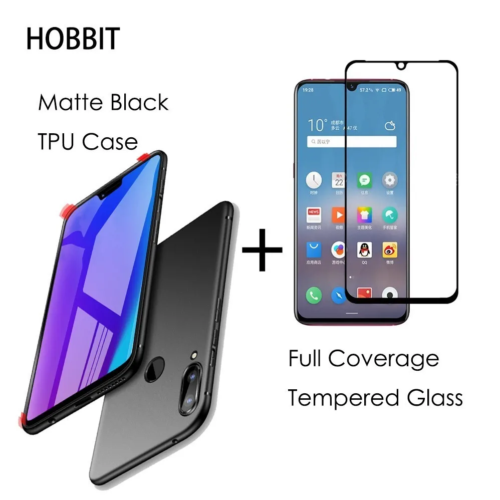 Для Meizu Note 9 0 3 мм 2.5D черный цветной Полноэкранный протектор из закаленного стекла