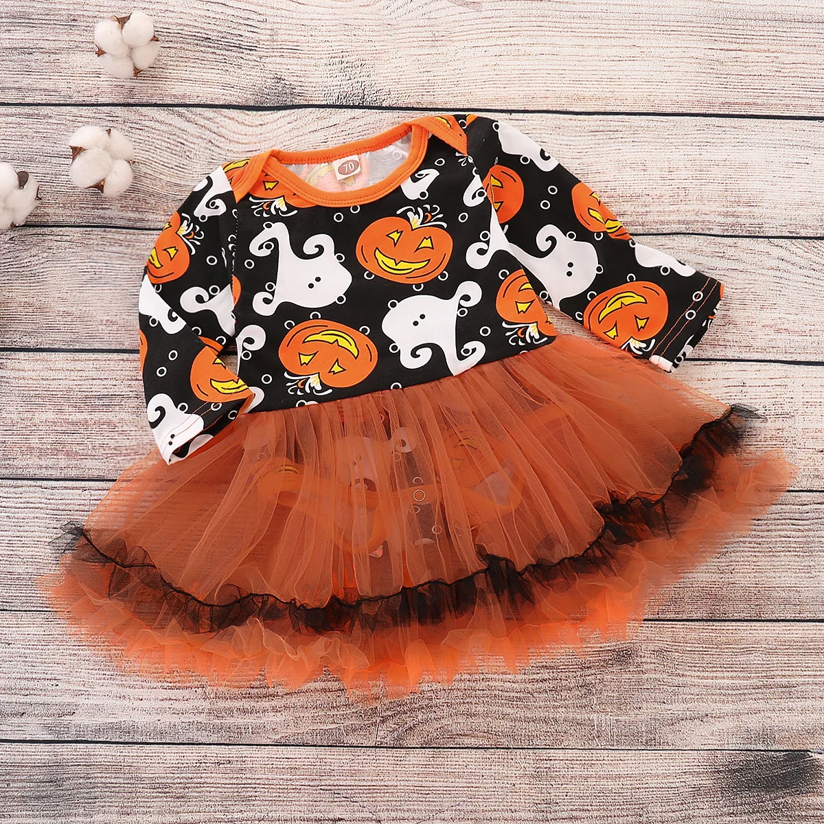 Festival Halloween Ghost Pumpkin Triangle Dress baby girl long sleeves autumn cloth
Festival Halloween Ghost Pumpkin Triangle Dress baby girl long sleeves autumn cloth
