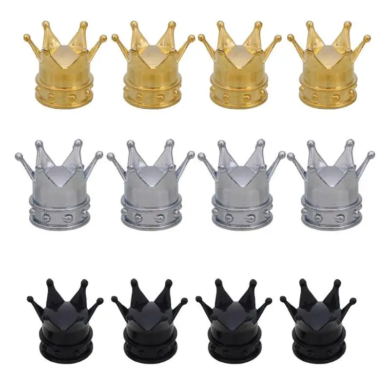 4Pcs/set Universal Crown Style Car Tire Air Valve Stem Cap Automobiles Wheel Tyre Stem Air Valve Dust Covers Auto Accessorie New
4Pcs/set Universal Crown Style Car Tire Air Valve Stem Cap Automobiles Wheel Tyre Stem Air Valve Dust Covers Auto Accessorie New