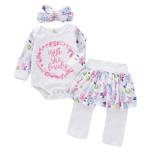 3Pcs New Baby Girls Romper Top +Pants Sweet Outfits Newborn Kids Cotton Clothes Set
3Pcs New Baby Girls Romper Top +Pants Sweet Outfits Newborn Kids Cotton Clothes Set