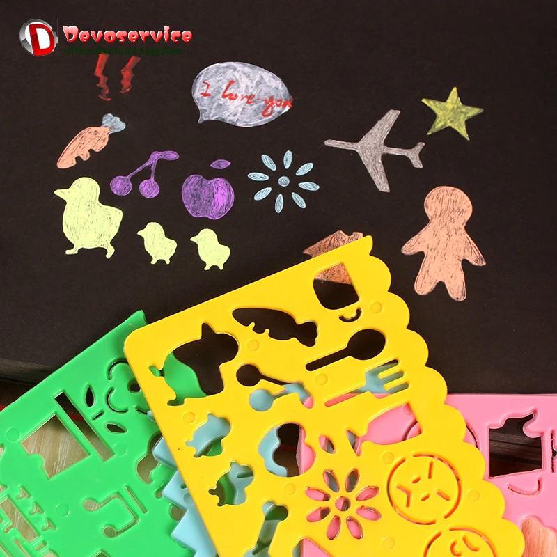 4 PCS Cute Art Graphics Symbols Korea Stationery Candy Color Ruler Oppssed Drawing Template Rulers Painting Stencils Supplies
4 PCS Cute Art Graphics Symbols Korea Stationery Candy Color Ruler Oppssed Drawing Template Rulers Painting Stencils Supplies