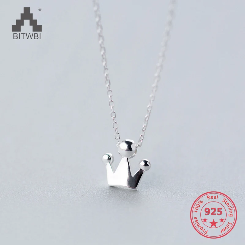 Korea Hot Style Pure 925 Sterling Silver Delicate Fashion Crown Pendant Necklace Jewelry for Women
Korea Hot Style Pure 925 Sterling Silver Delicate Fashion Crown Pendant Necklace Jewelry for Women