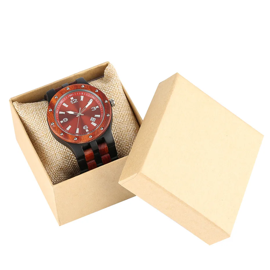 Red Color Full Wooden Watches Men Casual Auto date Man wrist watch Bracelet Clasp Sport Watches Male Clock Gifts
Red Color Full Wooden Watches Men Casual Auto date Man wrist watch Bracelet Clasp Sport Watches Male Clock Gifts